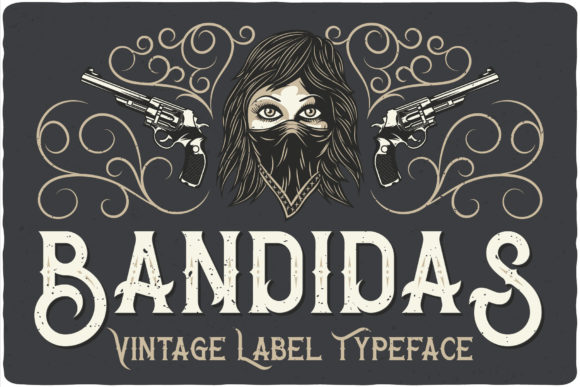 Bandidas: A Bold Display Font for Creative Projects