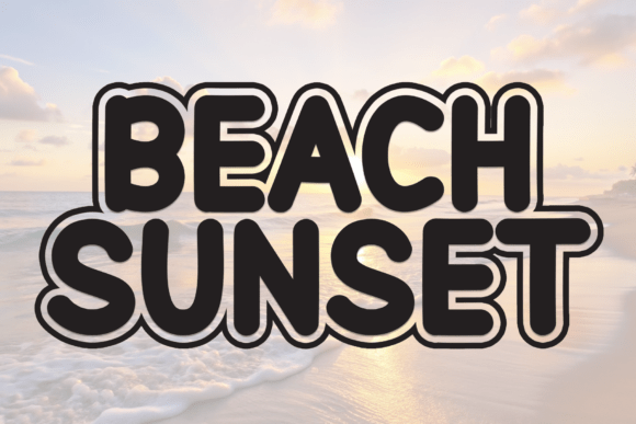Beach Sunset: Your Go-To Font for Sun-Kissed Designs