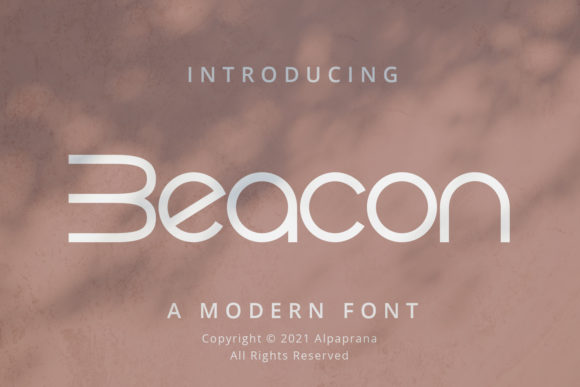Beacon: A Minimal & Techno Display Font for Modern Design