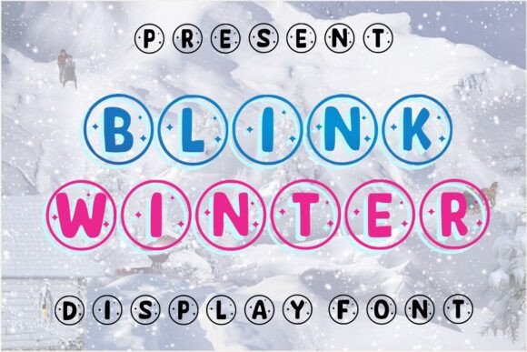Blink Winter: A Friendly Christmas Display Font
