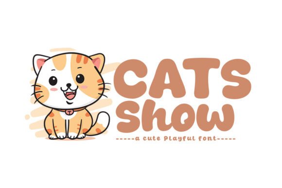 Cats Show Font: A Modern & Cute Typeface for Your Designs