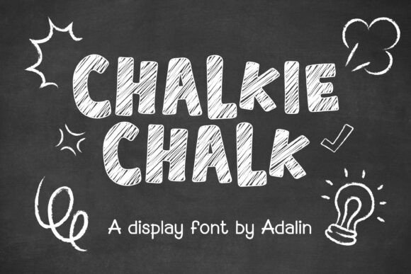 Chalkiechalk: A Playful Display Font for Creative Projects