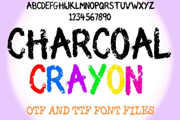Charcoal Crayon: A Playful Display Font for Creative Projects