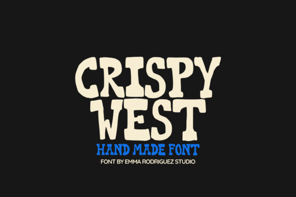 Crispy West: A Gritty Hand-Drawn Western Font for Bold Designs