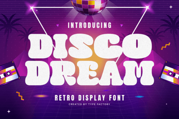 Disco Dream: Groovy Retro Display Typeface