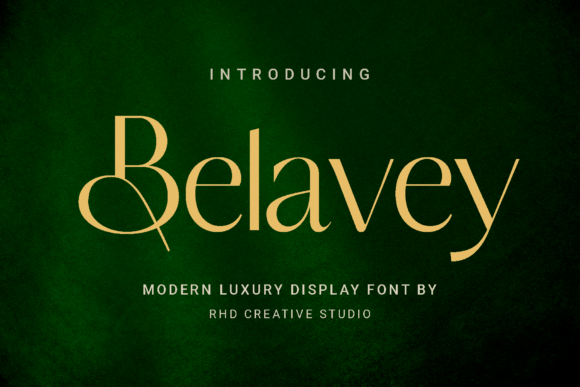 Discover Belavey: A Modern Luxury Display Font