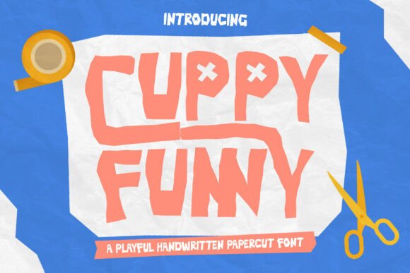 Discover Cuppyfunny Regular: A Playful Papercut Typeface