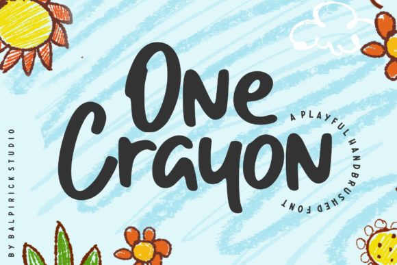 Discover One Crayon: A Playful Font for Creative Projects