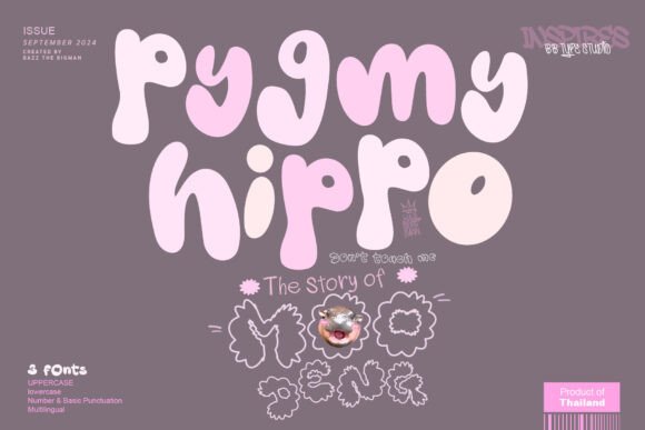 Discover Pygmy Hippo: A Triple-Threat Font for Joyful Design