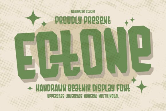 Ectone: The Beatnik Display Font with Vintage Soul