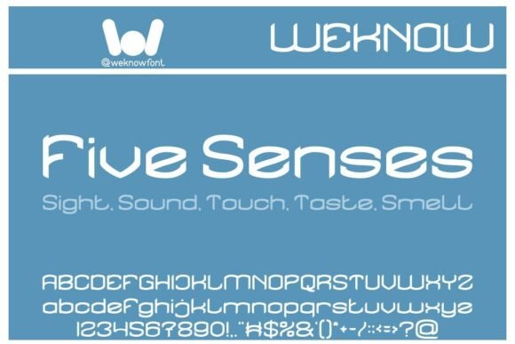 Five Senses: A Font That Awakens Your Creative Vision
