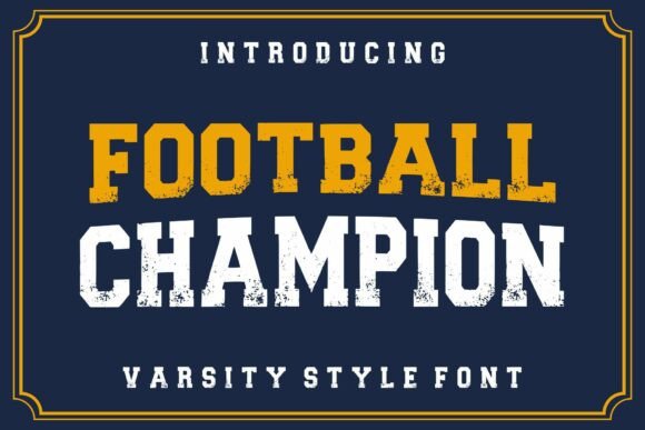 Footballchampion Regular: Bold Display Font