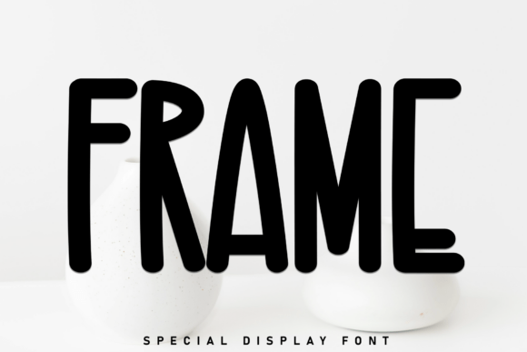 Frame Font: A Casual Display Typeface for Modern Design