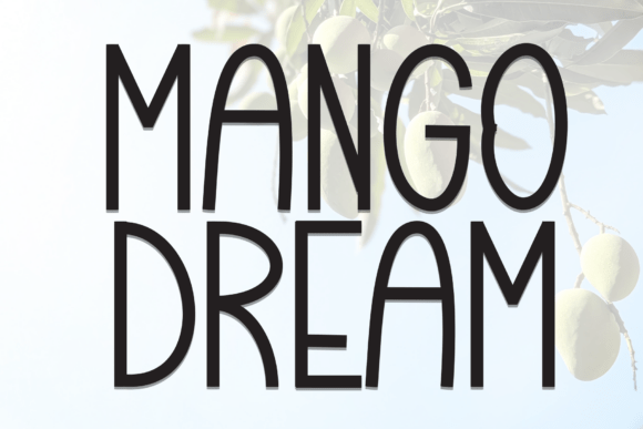 Mango Dream: A Fresh Display Font for Creative Projects