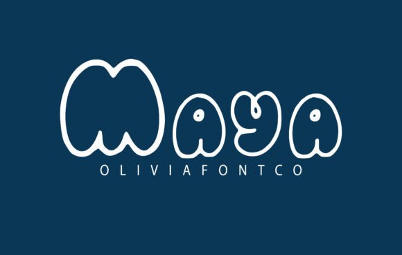 Maya: A Sweet Blend of Minimalism and Fun in Font Design