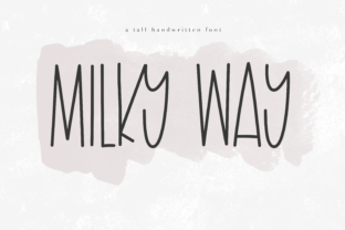 Milky Way: A Fresh Display Font with Whimsical Charm