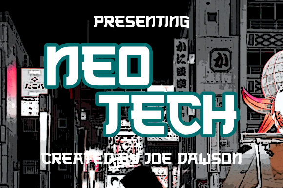 Neo Tech: A Modern Asian-Inspired Display Font