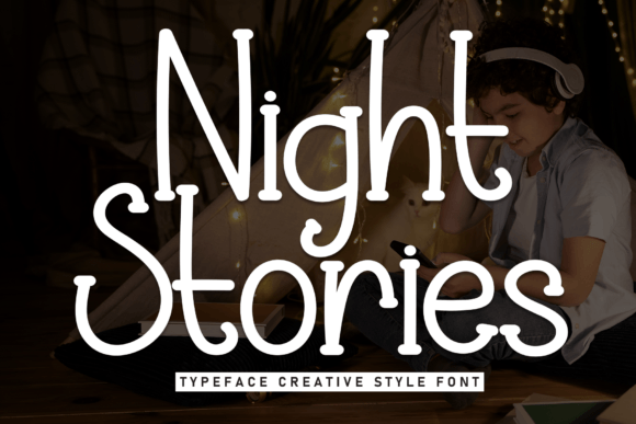Night Stories: A Charming Handmade Display Font