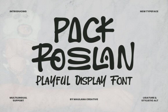 Pack Roslan: A Playful Display Font for Creative Projects