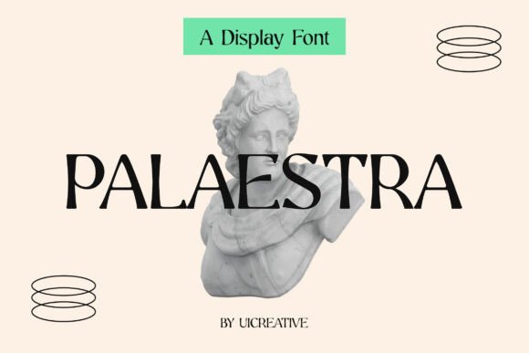 Palaestra: A Modern Display Font for Elegant Design