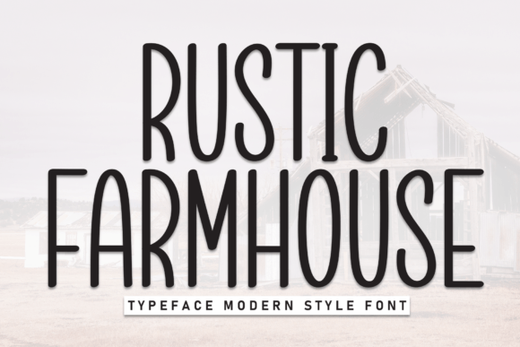 Rustic Farmhouse: A Cozy Handmade Display Font