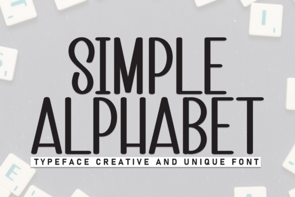 Simple Alphabet: A Modern Display Font for Bold, Clean Designs