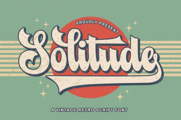 Solitude Vintage: Your Playfully Nostalgic Display Font