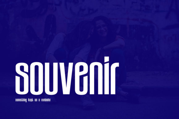 Souvenir: A Modern Display Font for Authentic Design