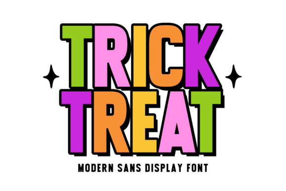 Tricktreat Regular: A Bold, Festive Typeface for Halloween