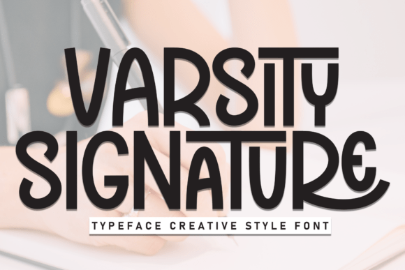 Varsity Signature: A Whimsical Handwritten Font for Playful Design