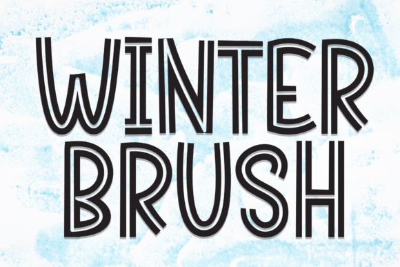 Winter Brush: A Charming Handwritten Font for Joyful Designs